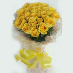 yellow rose bunch